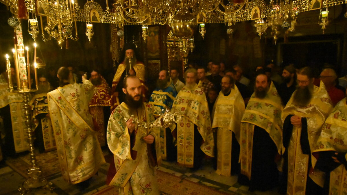 Ο Μητροπολίτης Γεώργιος στην Πανήγυρη της Ιεράς Μονής Φιλοθέου Αγίου Όρους