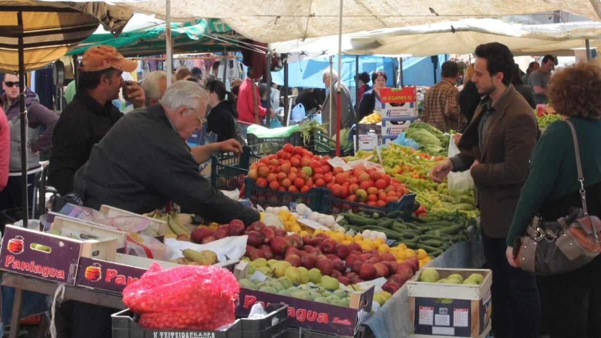 Θόδωρος Δημητριάδης: Η λαϊκή αγορά στην Κατερίνη