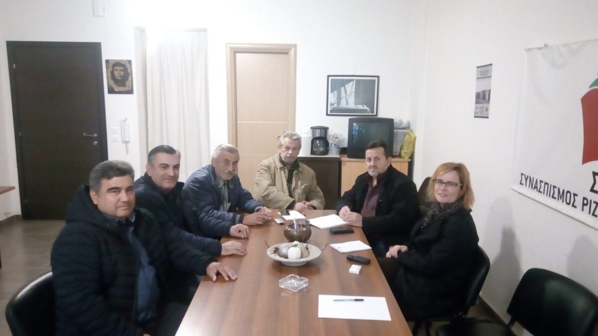 Με προέδρους αγροτικών συλλόγων συναντήθηκαν οι βουλευτές Πιερίας του ΣΥΡΙΖΑ