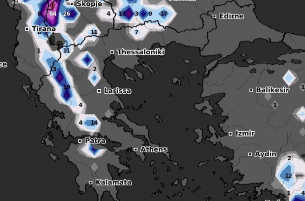 Καρέ – καρέ η χιονοκάλυψη περιοχών της Ελλάδας μέχρι τις αρχές Φεβρουαρίου (VIDEO)