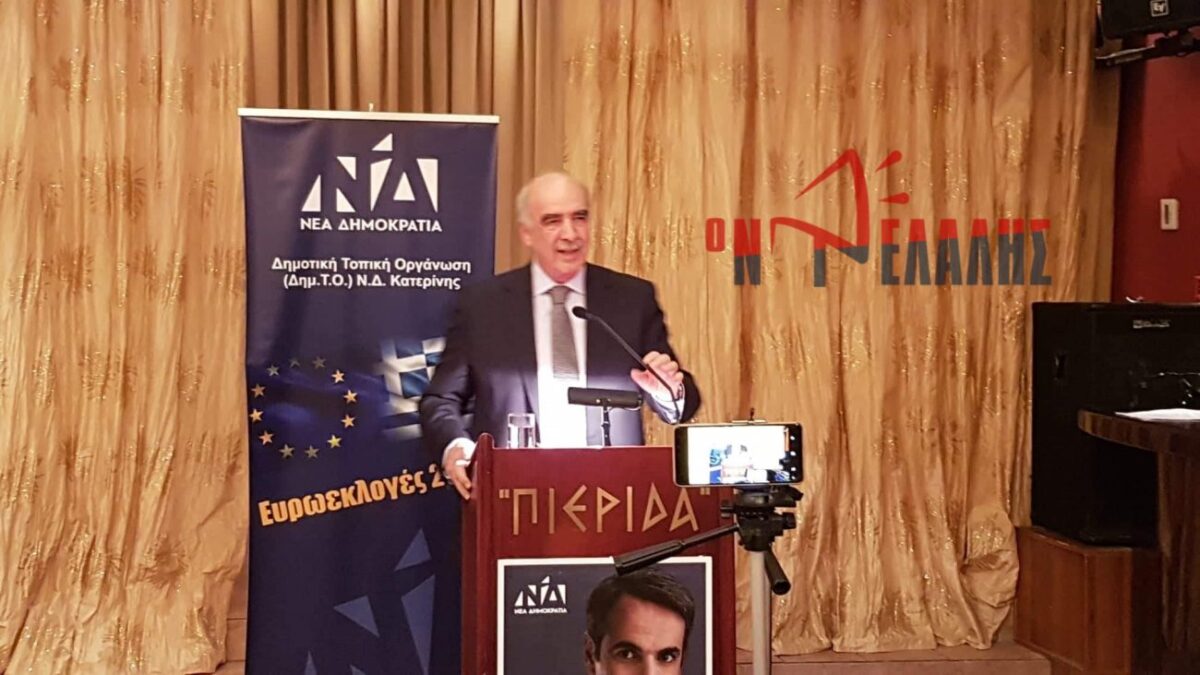 Βαγγέλης Μεϊμαράκης στην εκδήλωση της ΔΗΜ.Τ.Ο. ΝΔ Κατερίνης: «Οι ευρωεκλογές είναι ένα σταυροδόμι για την πολιτική αλλαγή» (VIDEO)