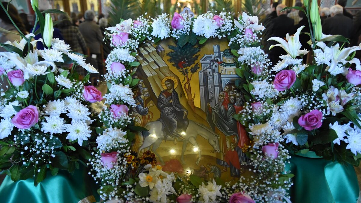 Αρχιερατικό Συλλείτουργο την Κυριακή των Βαΐων στον Ιερό Ναό Αγίας Άννης Κατερίνης