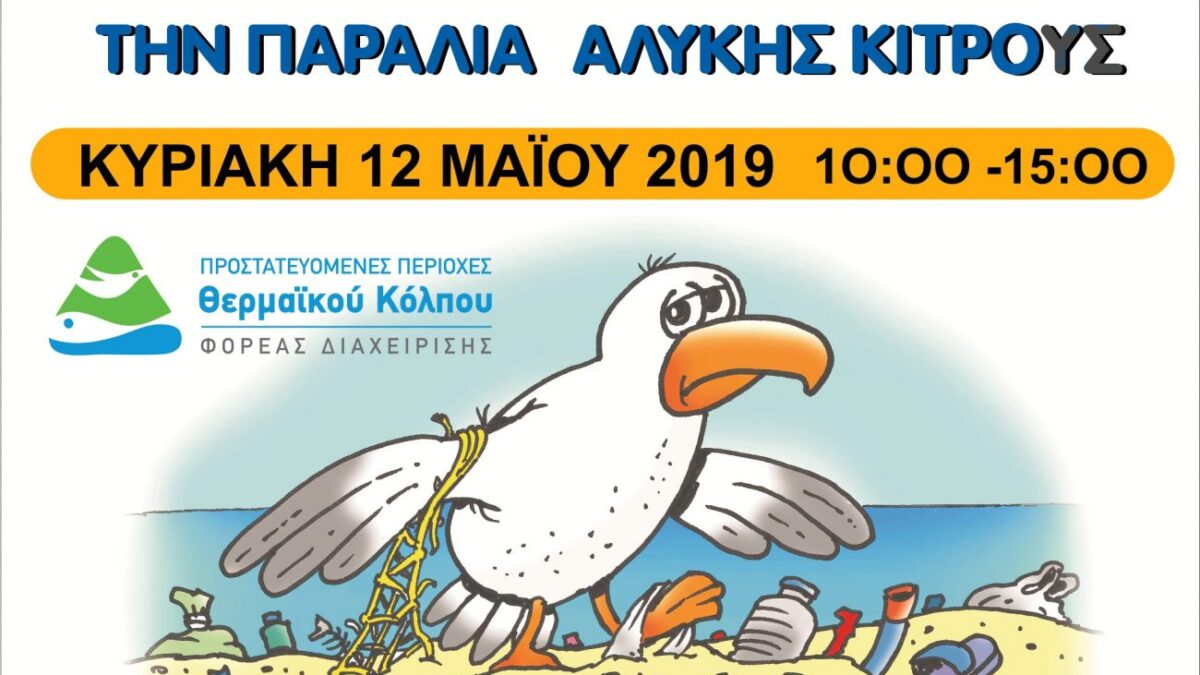 Την Κυριακή 12 Μαΐου: Πολεμάμε το «τέρας» των πλαστικών στην παραλία Αλυκής Κίτρους