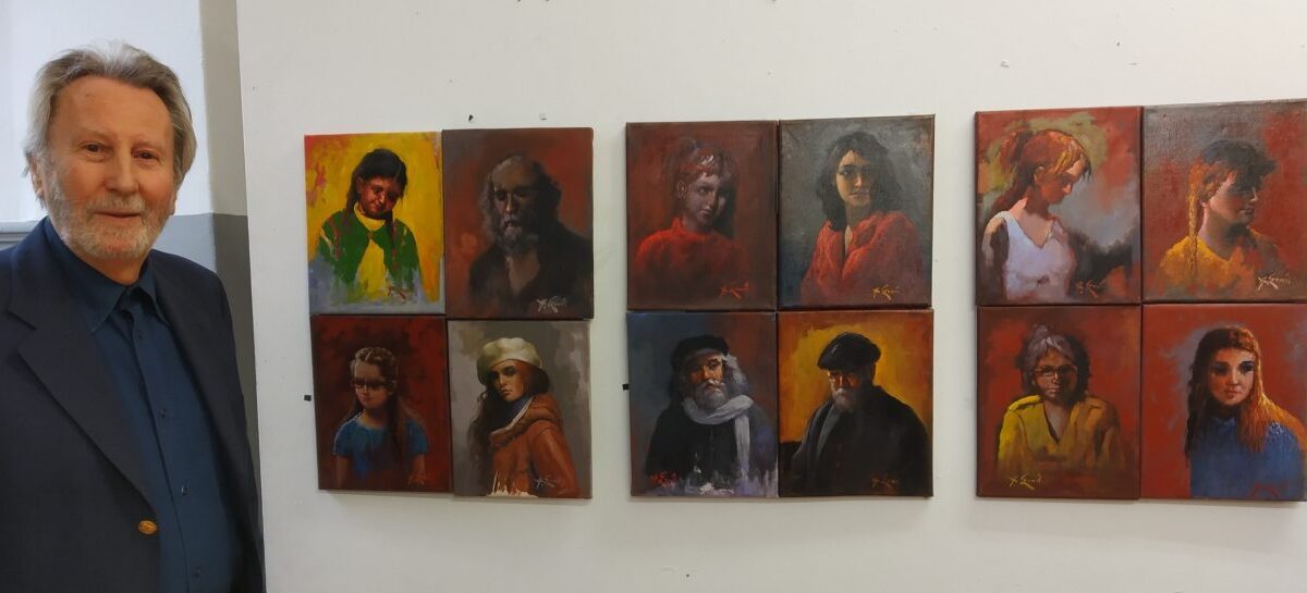 Εγκαινιάστηκε η έκθεση ζωγραφικής «Ζωή στην πόλη» του Αθανάσιου Σταθακόπουλου στην Αστική Σχολή Κατερίνης