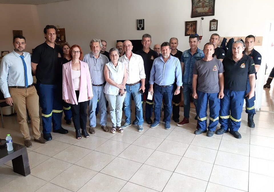 Οι υποψήφιοι βουλευτές Πιερίας του ΣΥΡΙΖΑ στην Πυροσβεστική Υπηρεσία Κατερίνης
