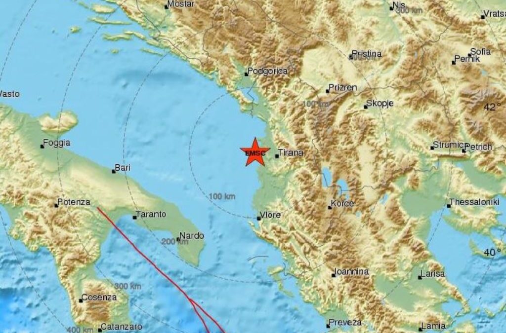 Μεγάλος σεισμός 5,6 Ρίχτερ στην Αλβανία – Αισθητός και στην Πιερία