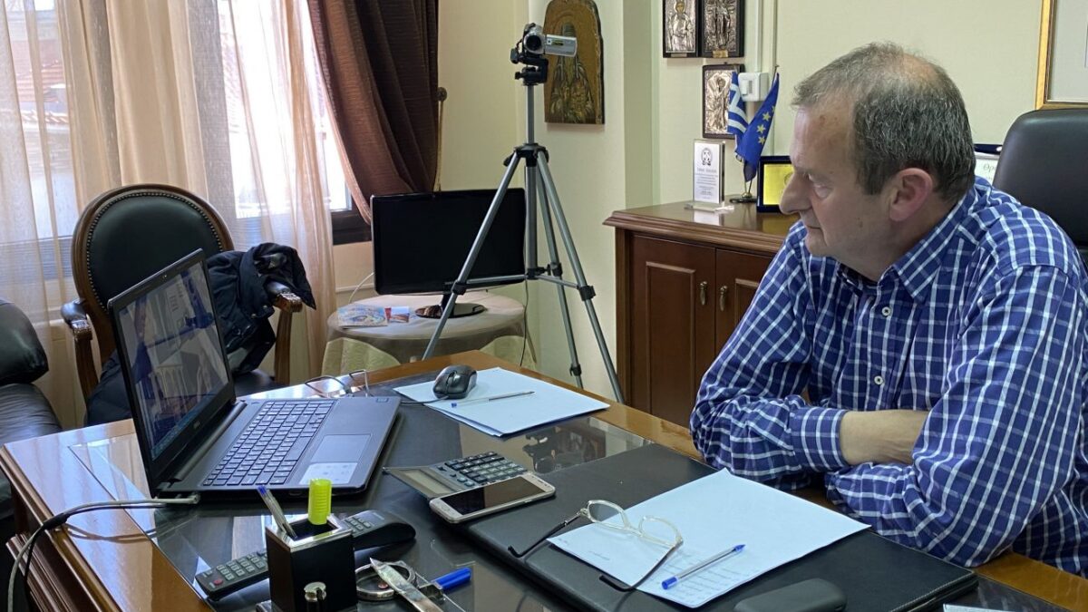 Ο Η. Χατζηχριστοδούλου σε τηλεδιάσκεψη με τον Γραμματέα Παραγωγικών Τομέων της ΝΔ, τον Γενικό Διευθυντή της ΝΔ & προέδρους Επιμελητηρίων