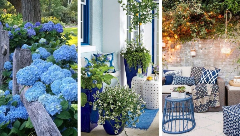 Απολαυστικές ιδέες διακόσμησης κήπου σε αποχρώσεις του μπλε