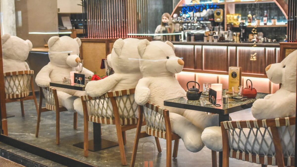 Καρδίτσα: Καφέ στόλισε και έβαλε για πελάτες  υπέροχους… λευκούς αρκούδους (ΦΩΤΟ)