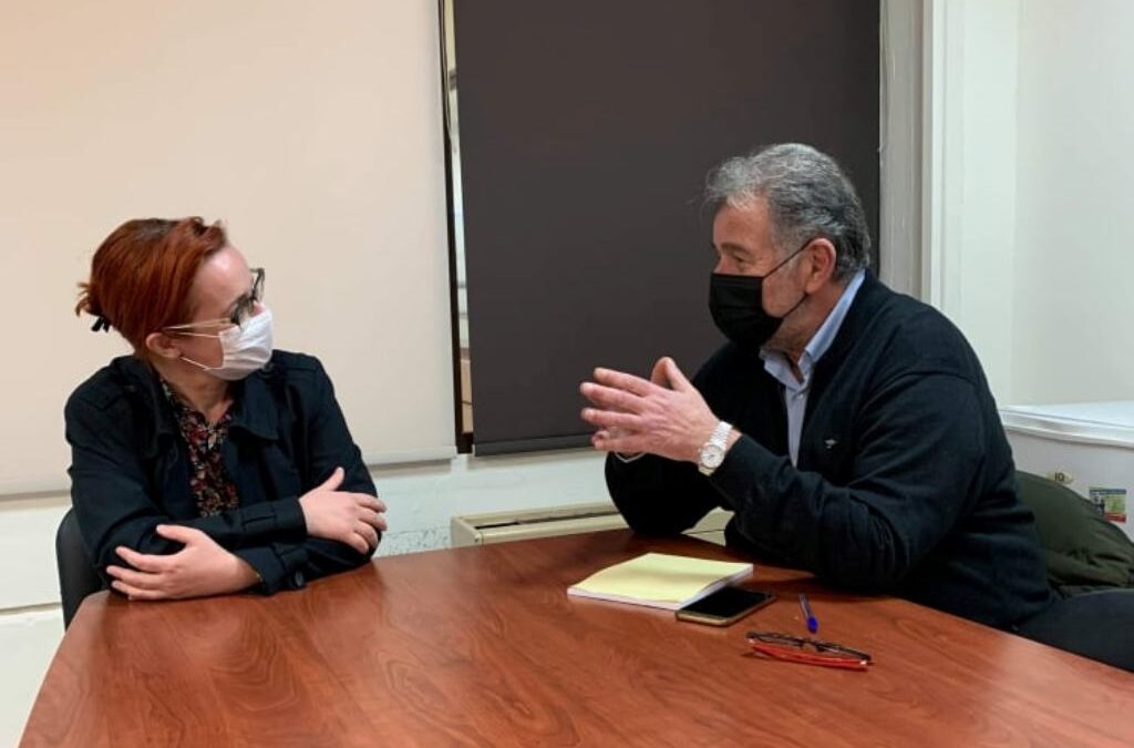 Συνάντηση του Αντιδημάρχου Κατερίνης Γ. Νταντάμη με την Βουλεύτρια του ΣΥΡΙΖΑ Πιερίας Μπ. Σκούφα