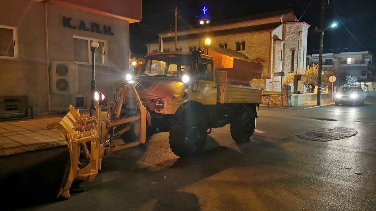 Δήμος Δίου-Ολύμπου: Στους δρόμους οι αλατιέρες για την αντιμετώπιση του κύματος κακοκαιρίας