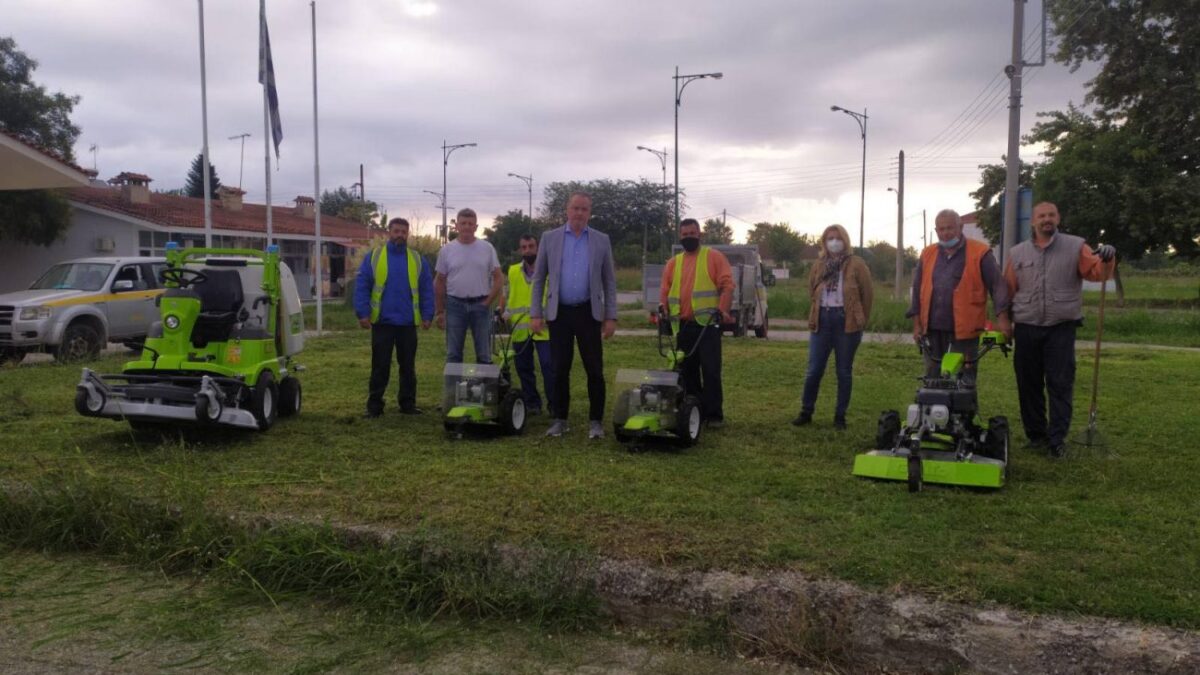 Νέα χορτοκοπτικά μηχανήματα στην Υπηρεσία Πρασίνου του Δήμου Κατερίνης