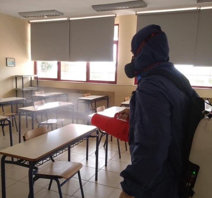 Δήμος Δίου-Ολύμπου: Εκ νέου απολύμανση των σχολικών μονάδων κατά του κορωνοϊού