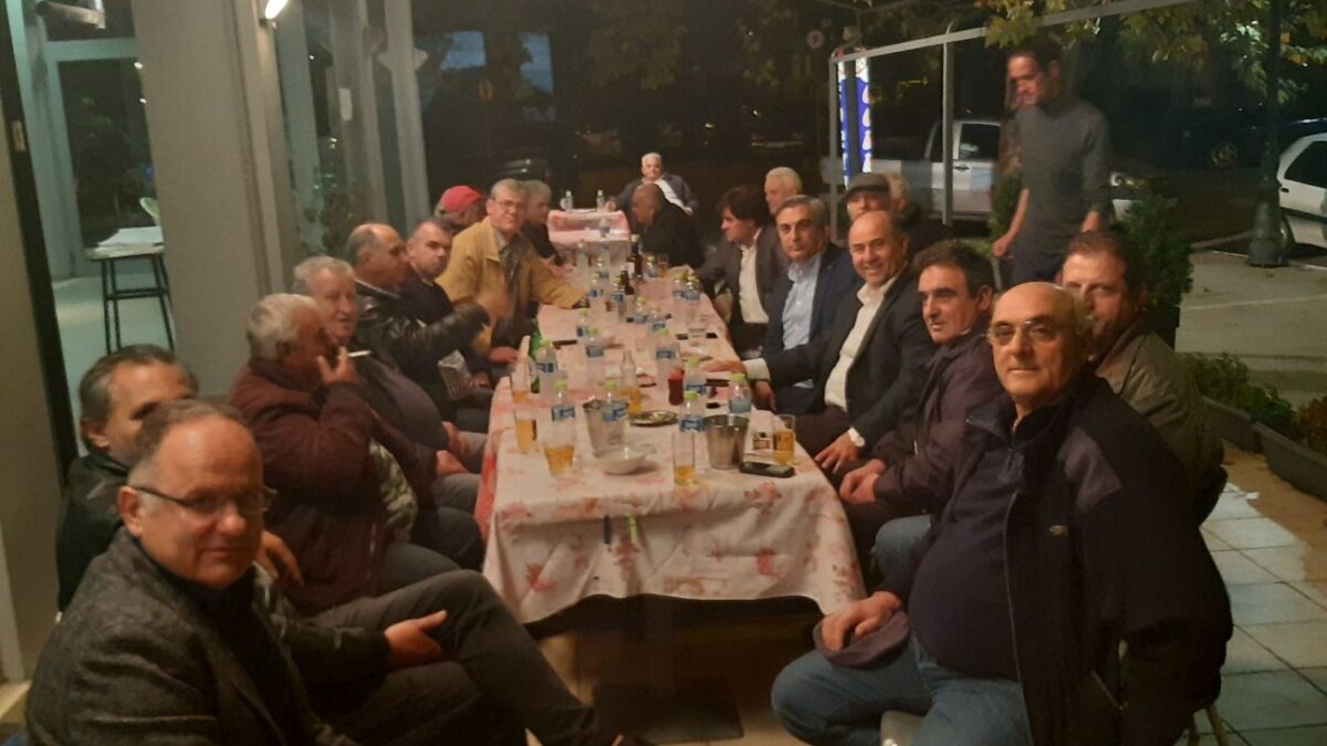 Συνάντηση για ευχές μετά το αποτέλεσμα των εκλογών του Α. Σ. Καρίτσας