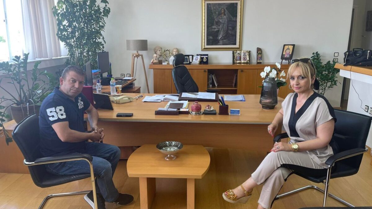 Συνάντηση της Αντιπεριφερειάρχη Πιερίας με τον Πρόεδρο της τ.κ. Αγίου Δημητρίου του Δήμου Κατερίνης