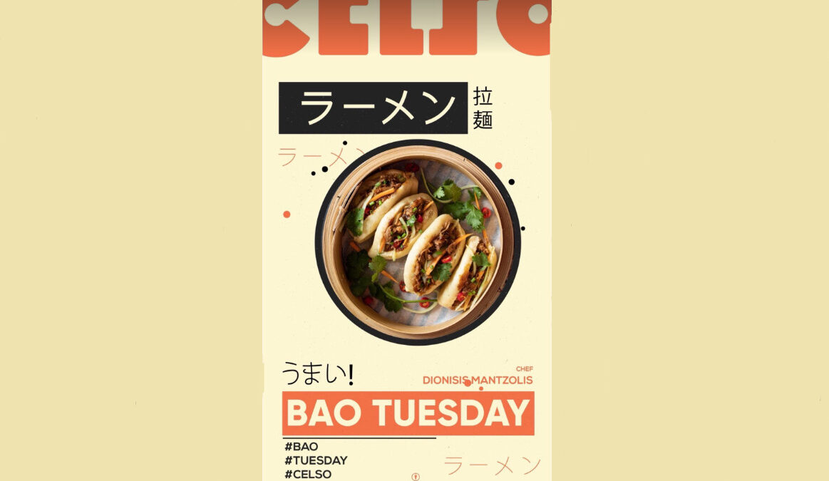 Celso bar: Kάθε Τρίτη – Bao Tuesday