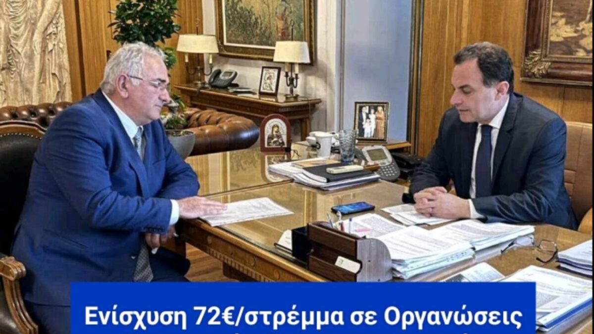 Σάββας Χιονίδης: “Ενίσχυση 72 ευρώ/στρέμμα σε Οργανώσεις Παραγωγών Οπωροκηπευτικών”