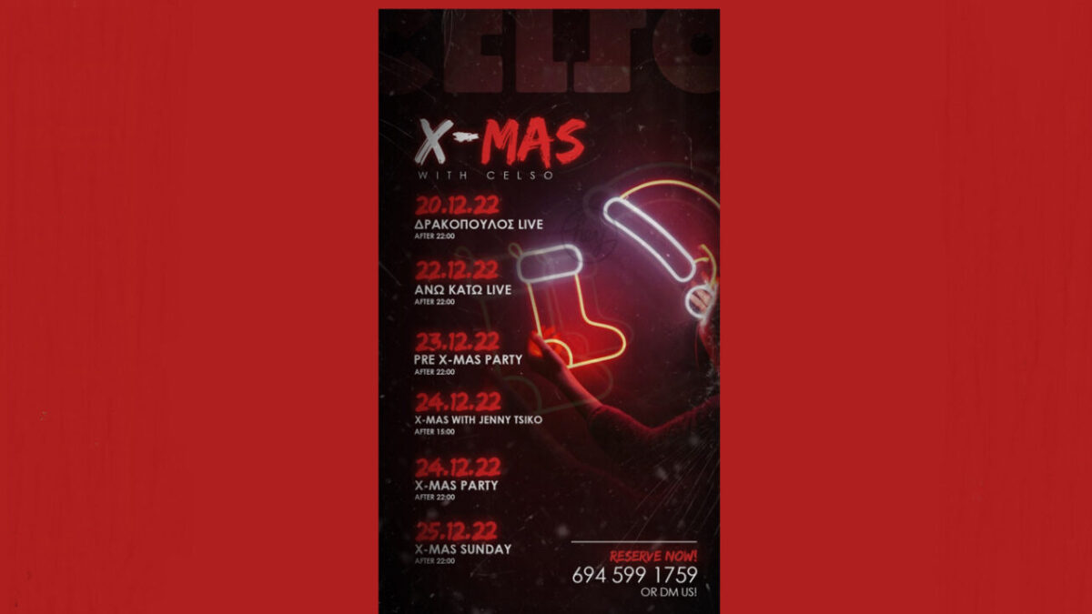 Celso bar: X-MAS WITH CELSO!