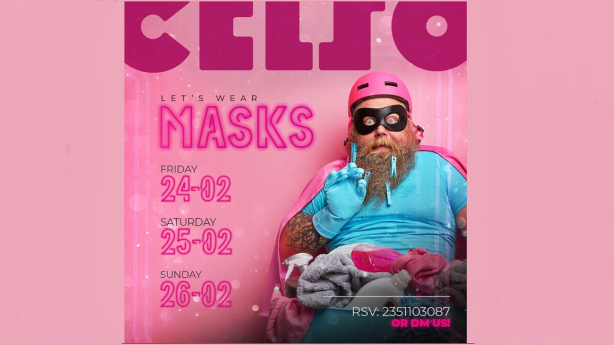 Φόρεσε την μάσκα σου & συνάντησέ μας στο Celso για ένα τριήμερο γεμάτο αποκριάτικα πάρτυ!