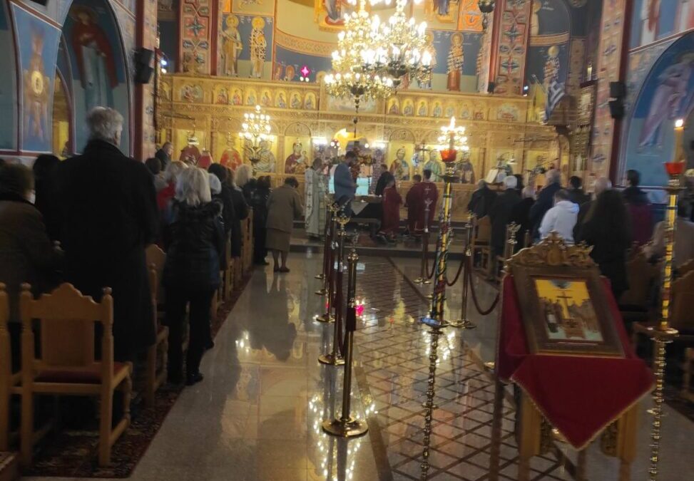 Η εορτή Σταυροπροσκυνήσεως στον Ιερό Ναό Αγίου Προκοπίου στην Ολυμπιακή Ακτή