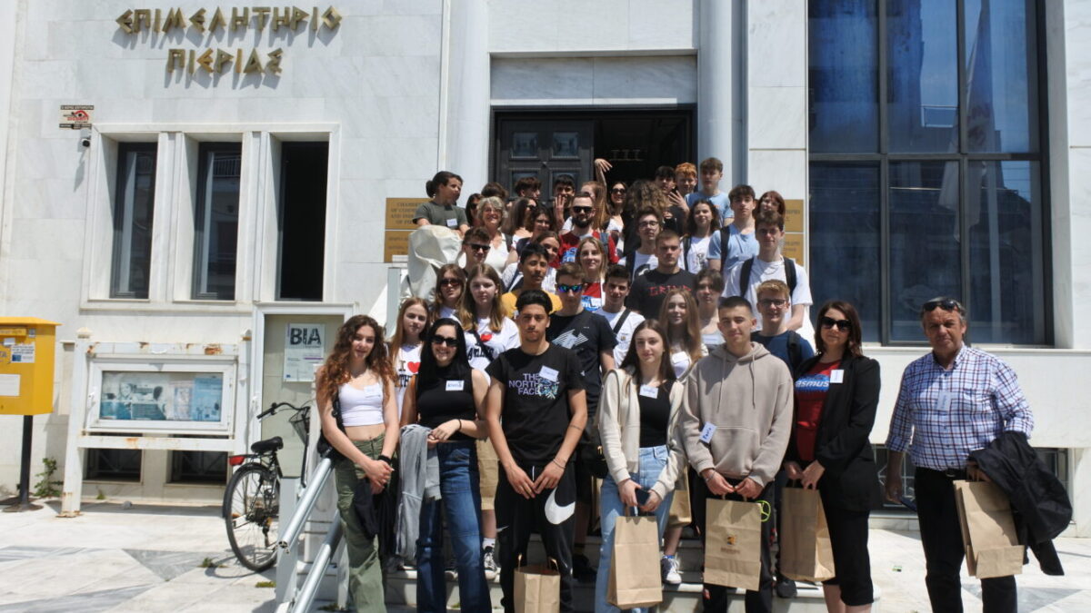 Επίσκεψη μαθητών στο Επιμελητήριο Πιερίας από 4 χώρες της Ευρώπης στο πλαίσιο του προγράμματος Ithics Erasmus+