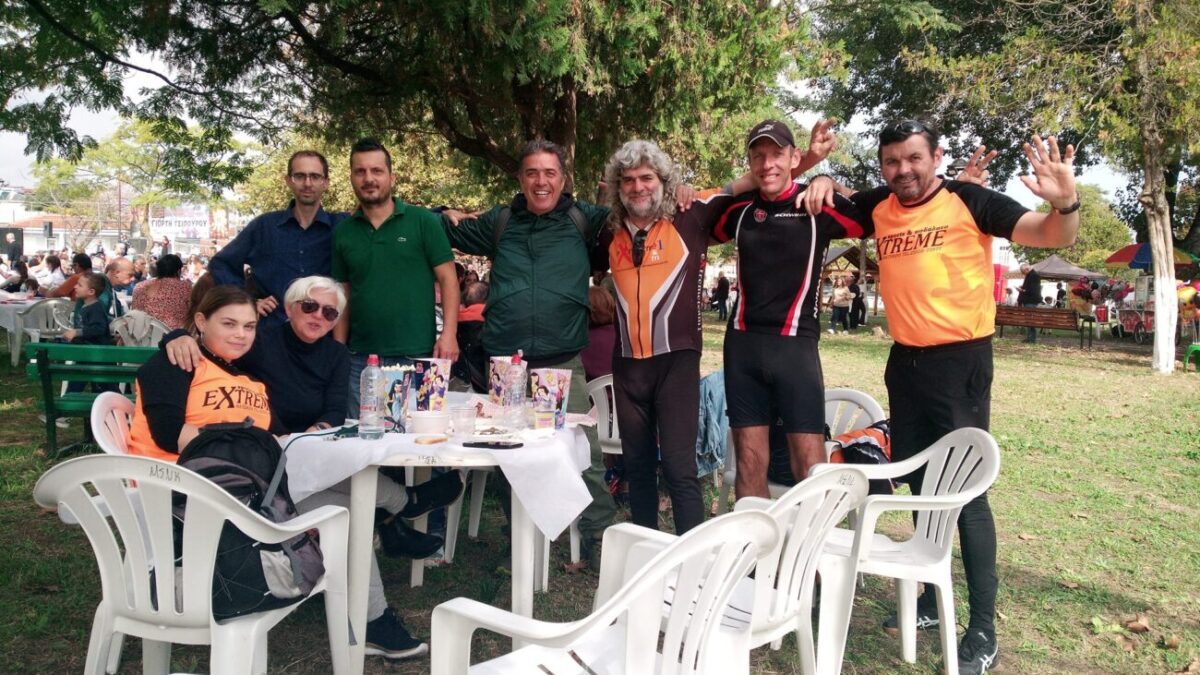 Οι ελεύθεροι ποδηλάτες Πιερίας στη γιορτή Τσίπουρου στον Κορινό!