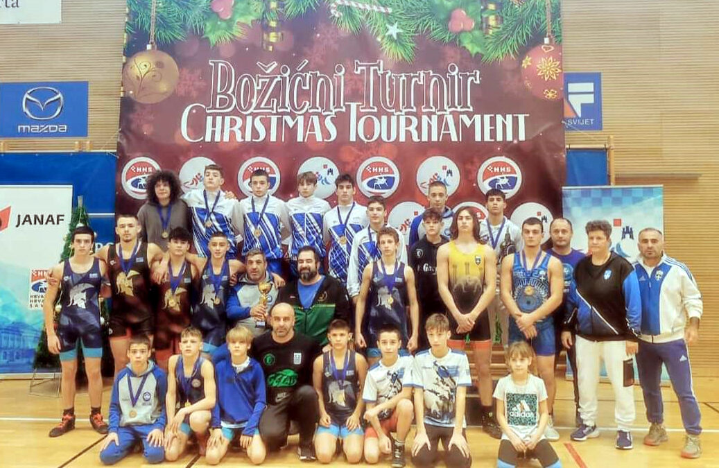 Έλαμψαν οι Πρωταθλητές Παίδες του Αρχέλαου Κατερίνης στο διεθνές Χριστουγεννιάτικο τουρνουά Πάλης στο Ζάγκρεμπ της Κροατίας