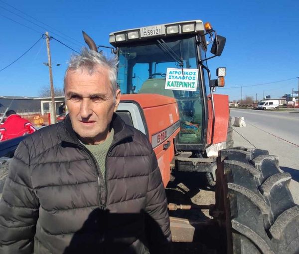 Ατύχημα για τον πρόεδρο του Αγροτικού Συλλόγου Κατερίνης Γιώργο Χαρισόπουλο