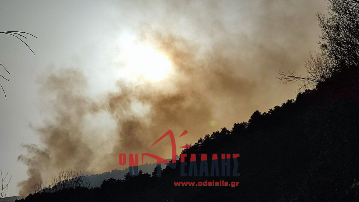 Μαίνεται για 4η μέρα η φωτιά στα Πιέρια – Παραμένουν μικρές εστίες