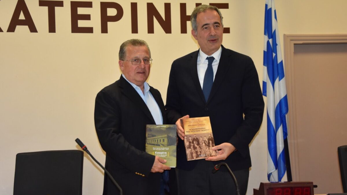 Συνάντηση του Δημάρχου Κατερίνης, Ιωάννη Ντούμου  με τον Υφυπουργό Μακεδονίας – Θράκης  Στάθη Κωνσταντινίδη