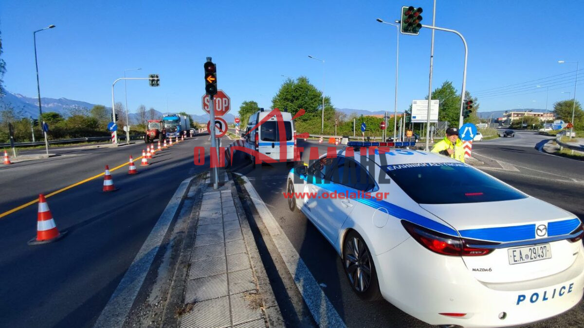 Έκλεισε η εθνική οδός – Μέσω του Περιφερειακού της  Κατερίνης η κυκλοφορία των οχημάτων