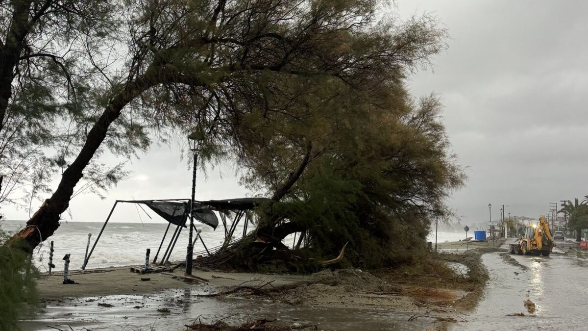 Προβλήματα και καταστροφές στη Νότια Πιερία λόγω κακοκαιρίας