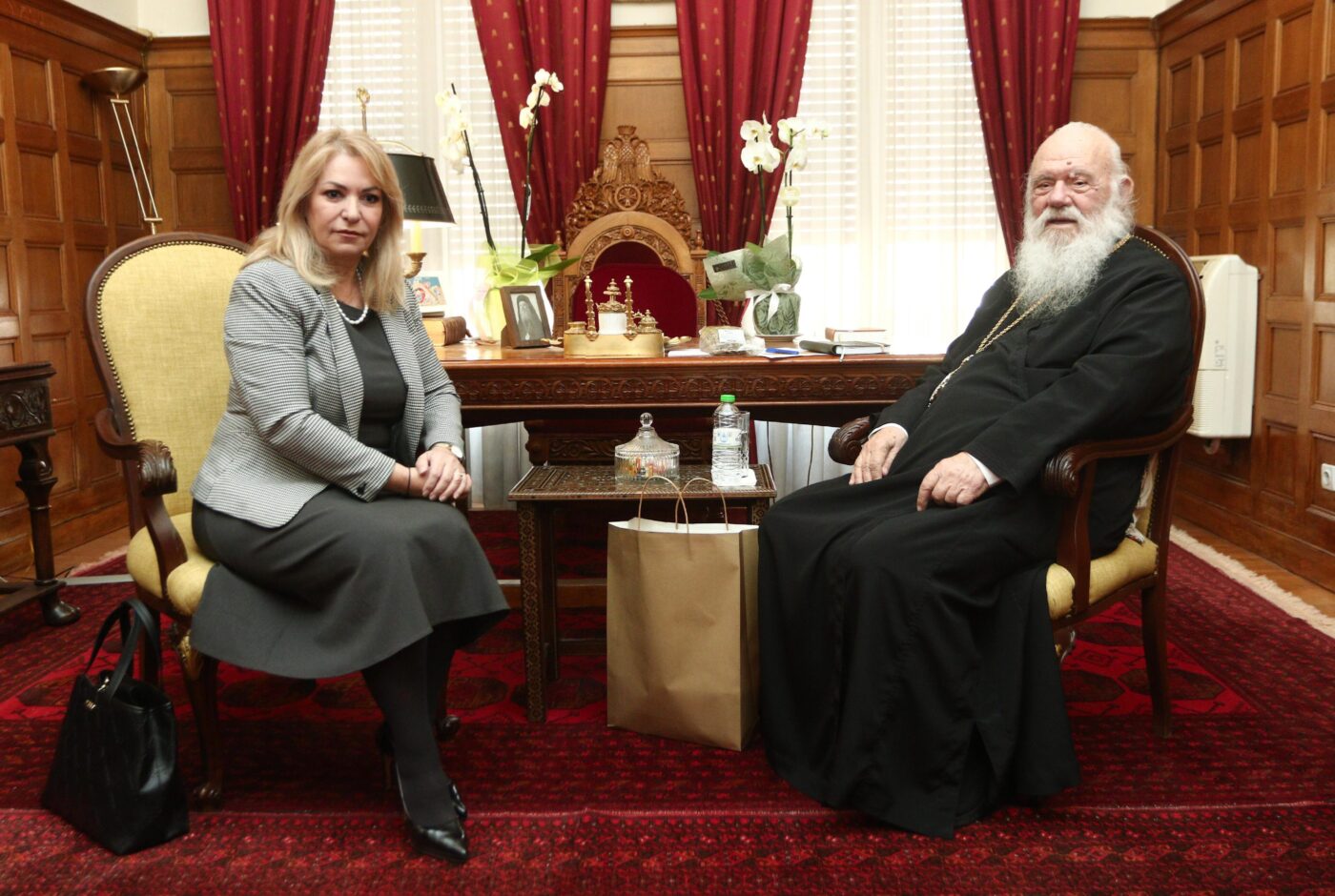 Άννα Μάνη – Παπαδημητρίου: Συνάντηση με τον Αρχιεπίσκοπο Αθηνών και πάσης Ελλάδος κ. Ιερώνυμο