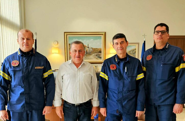 Στον Δήμαρχο Κατερίνης ο νέος Συντονιστής Επιχειρήσεων του Πυροσβεστικού Σώματος Κεντρικής Μακεδονίας – Ανατολικής Μακεδονίας & Θράκης