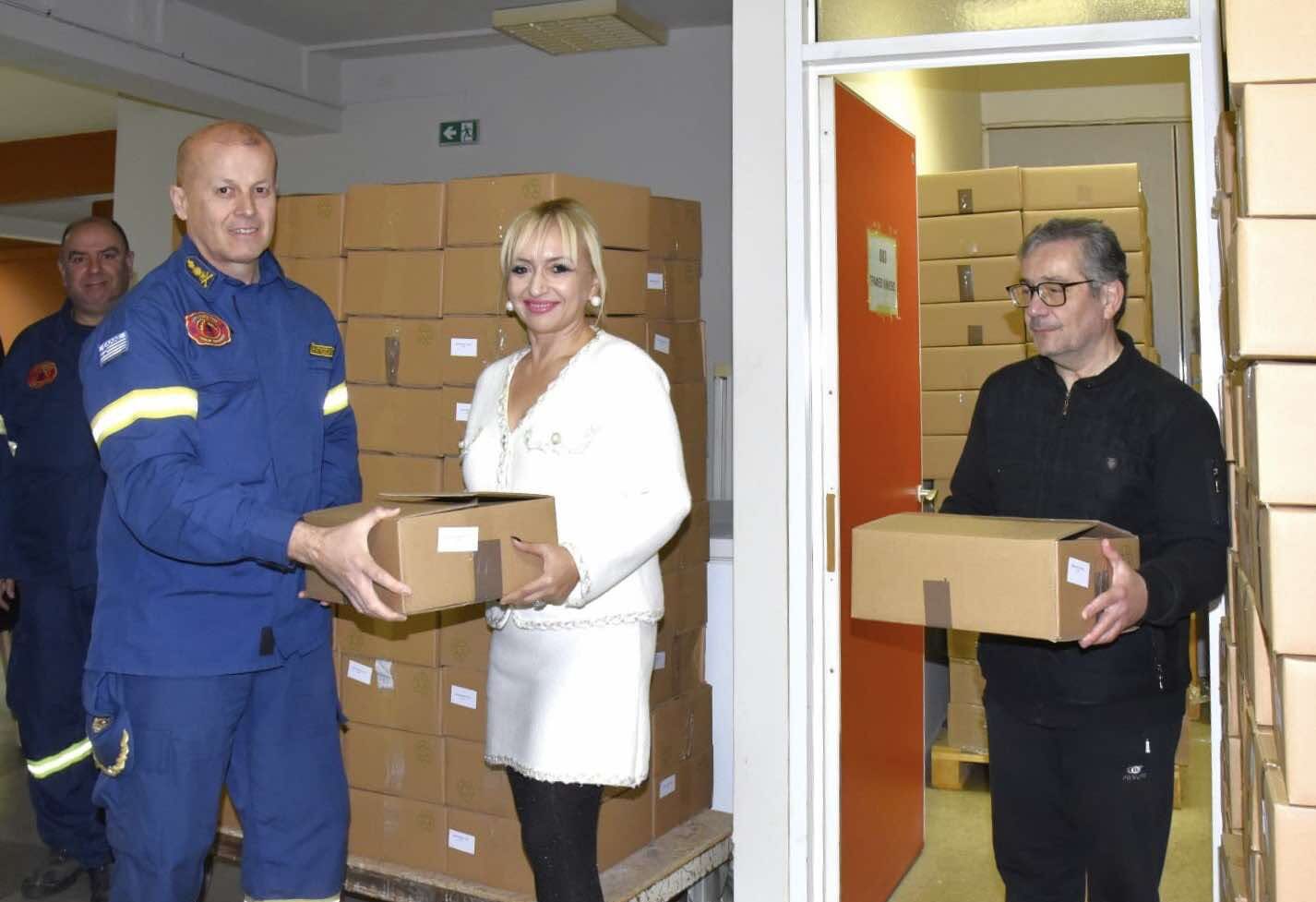 Επιχειρησιακό σχέδιο «ΒΟΡΕΑΣ» – Η Π.Ε. Πιερίας διαθέτει ισοθερμικές κουβέρτες και ξηρά τροφή στην Πυροσβεστική Πιερίας