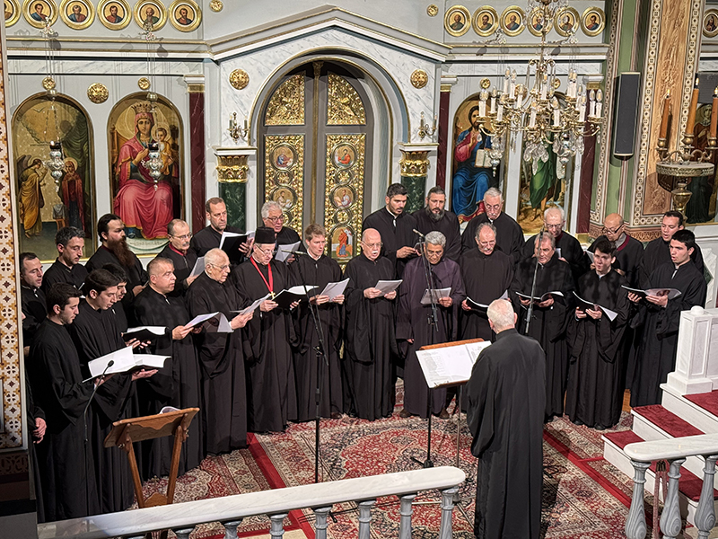 Ο Βυζαντινός Χορός Μουσικοφίλων Κωνσταντινουπόλεως στην Ευαγγελίστρια Πειραιώς