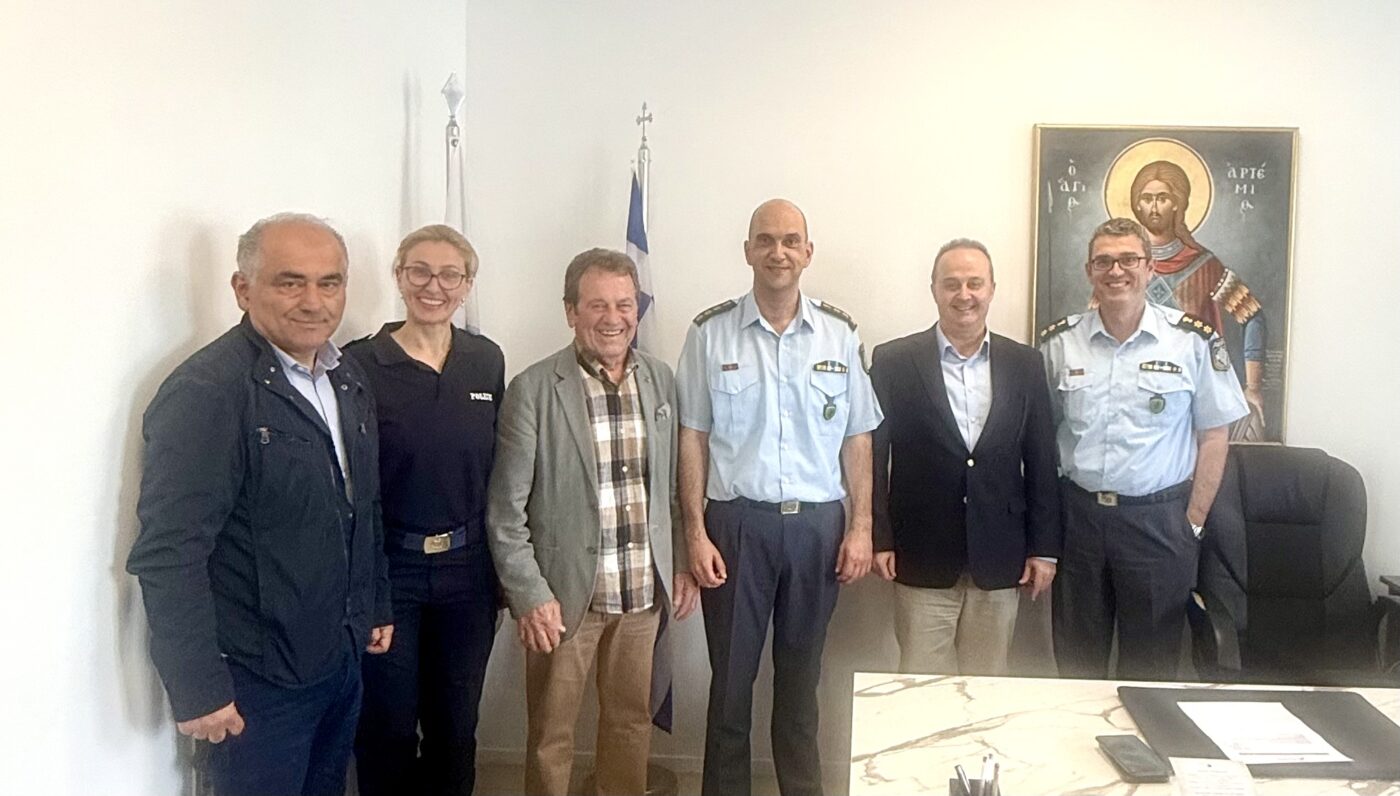 Επίσκεψη της Ένωσης Ξενοδόχων Πιερίας στην Αστυνομική Διεύθυνση Πιερίας 