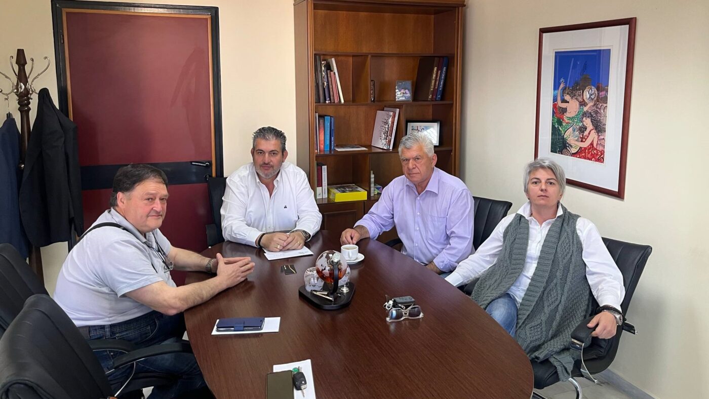 Επίσκεψη των μελών του Ινστιτούτου Πολιτισμού & Ανάπτυξης Πιερίας «Λίκνο των Μουσών» στον Πρόεδρο του Επιμελητηρίου Πιερίας