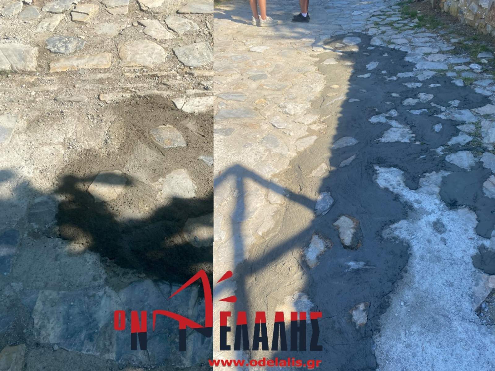 Π. Παντελεήμονας: Άμεση αποκατάσταση στα «τσιμενταρισμένα» σοκάκια! (vid)