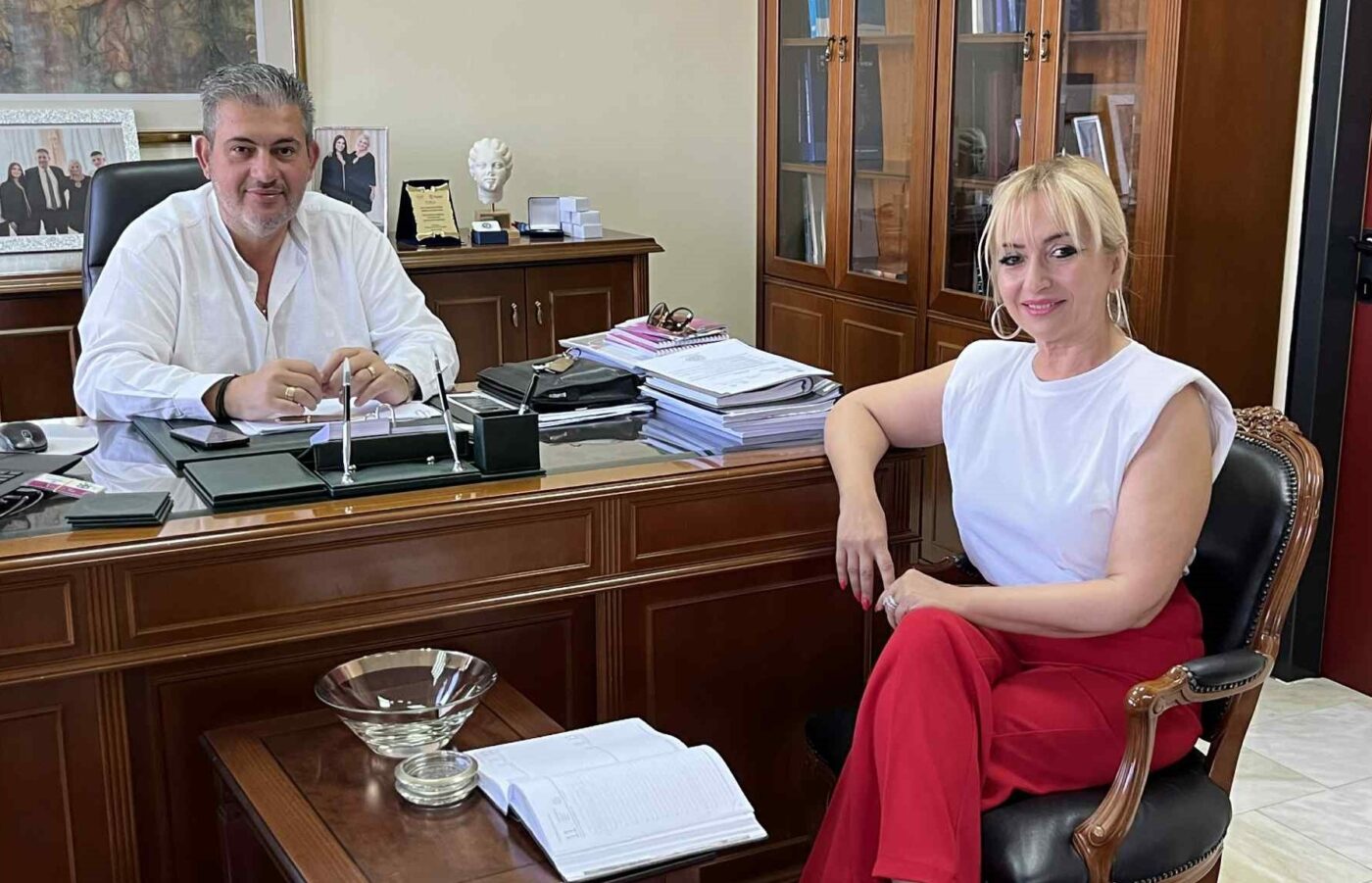 Συνάντηση του Προέδρου του Επιμελητηρίου με την Αντιπεριφερειάρχη Πιερίας