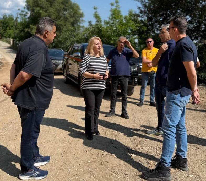 Άννα Μάνη: Επίσκεψη στα έργα συντήρησης και βελτίωσης του δασικού δρόμου Πέτρας-Μπάρας