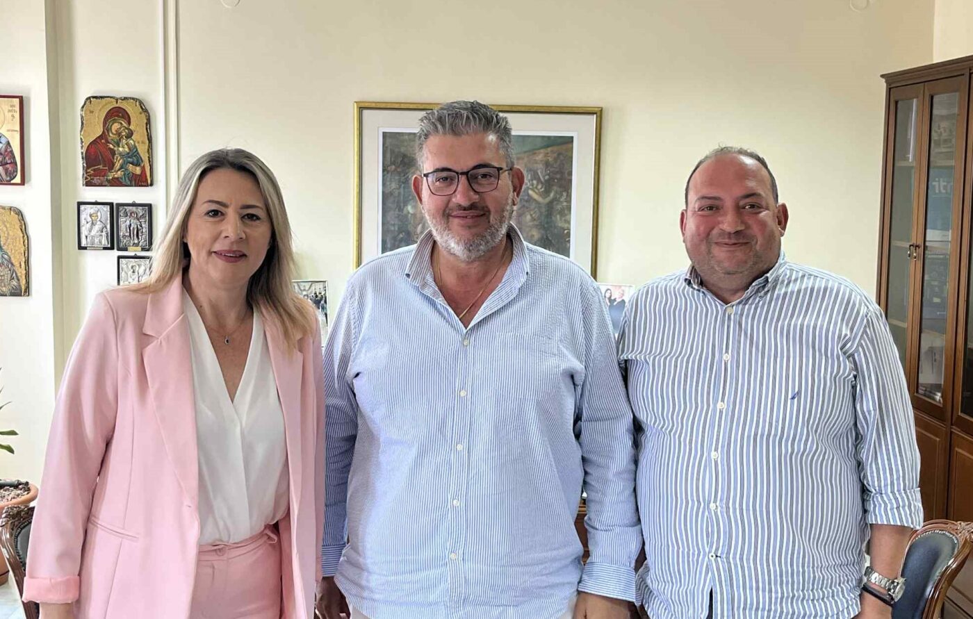 Συνάντηση Κ. Πίτσια με την πρόεδρο της Ομοσπονδίας Εμπορίου-Παραγωγικότητας και Επιχειρηματικότητας της Κ. Μακεδονίας