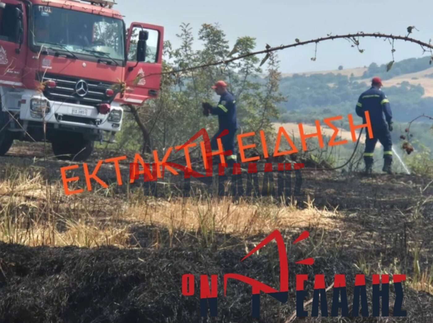 Πυρκαγιά σε δασική περιοχή της Παλαιόστανης – Μεγάλη κινητοποίηση Πυροσβεστικών δυνάμεων