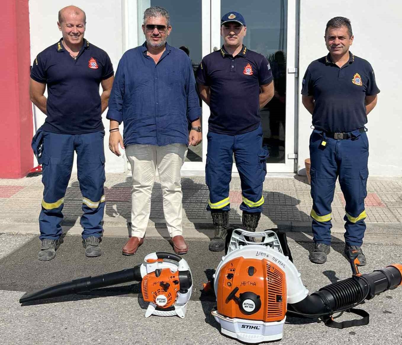 Ενίσχυση του εξοπλισμού πυροπροστασίας της Πυροσβεστικής Υπηρεσίας από το Επιμελητήριο Πιερίας