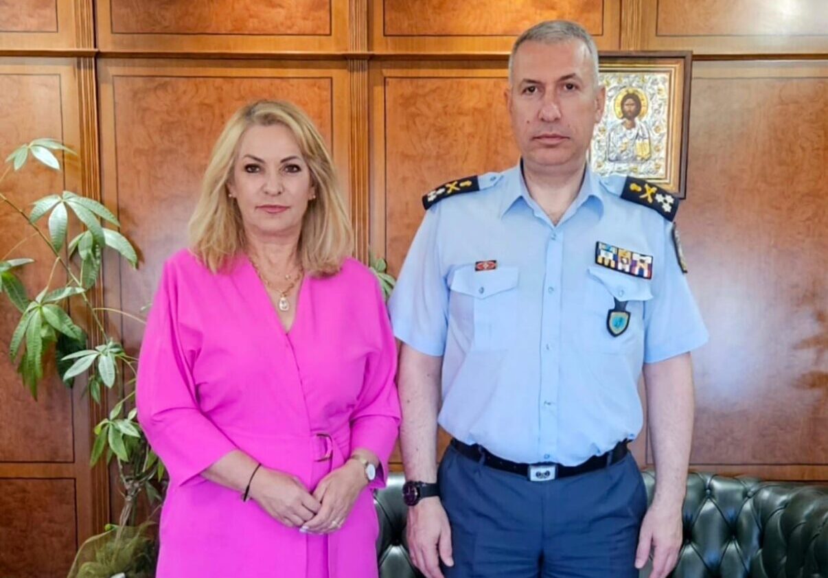 Συνάντηση της Άννας Μάνη με τον Αρχηγό της ΕΛ.ΑΣ. για την ενίσχυση της αστυνόμευσης στην Πιερία