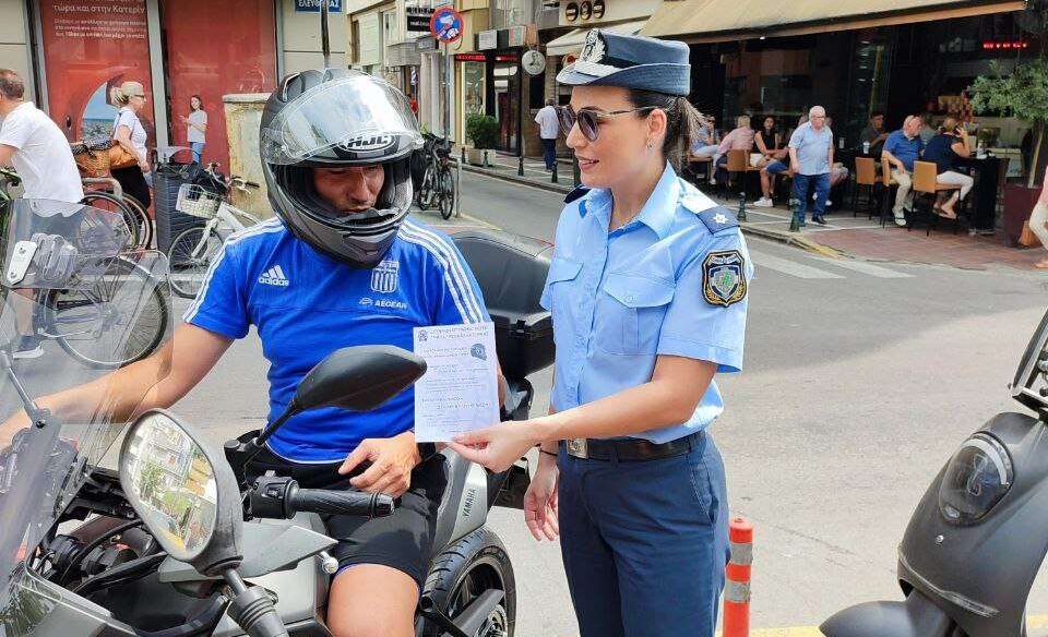 Εκστρατεία «Μηδενική ανοχή στη μη χρήση κράνους» από την Τροχαία Κατερίνης