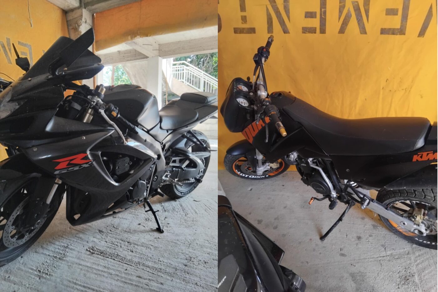 Πωλούνται μεταχειρισμένες μηχανές KTM Duke 640 & Suzuki GSX 600