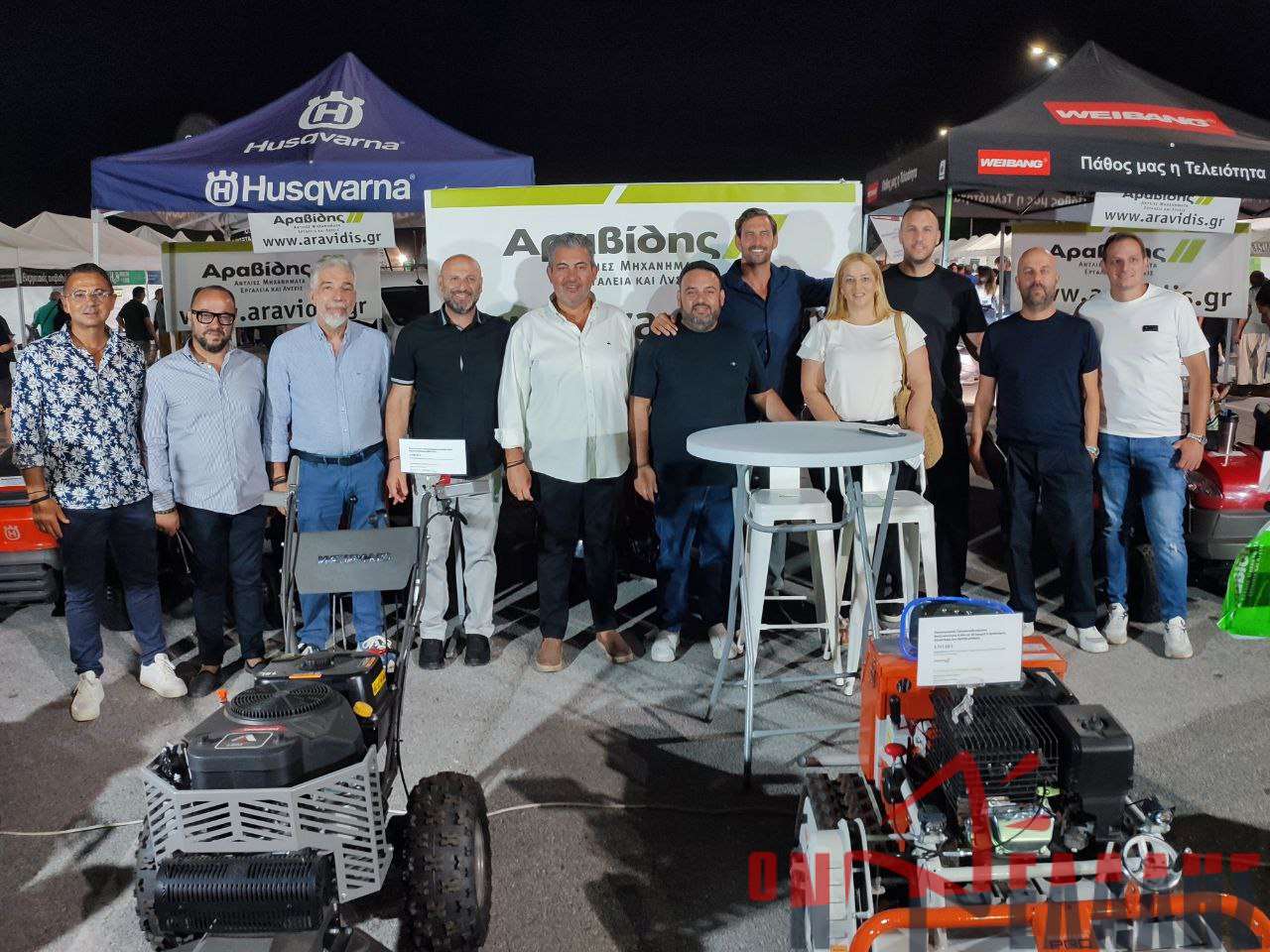 Ο πρόεδρος και μέλη της Διοικούσας του ΕΒΕ Πιερίας στο Εμπορικό Φεστιβάλ