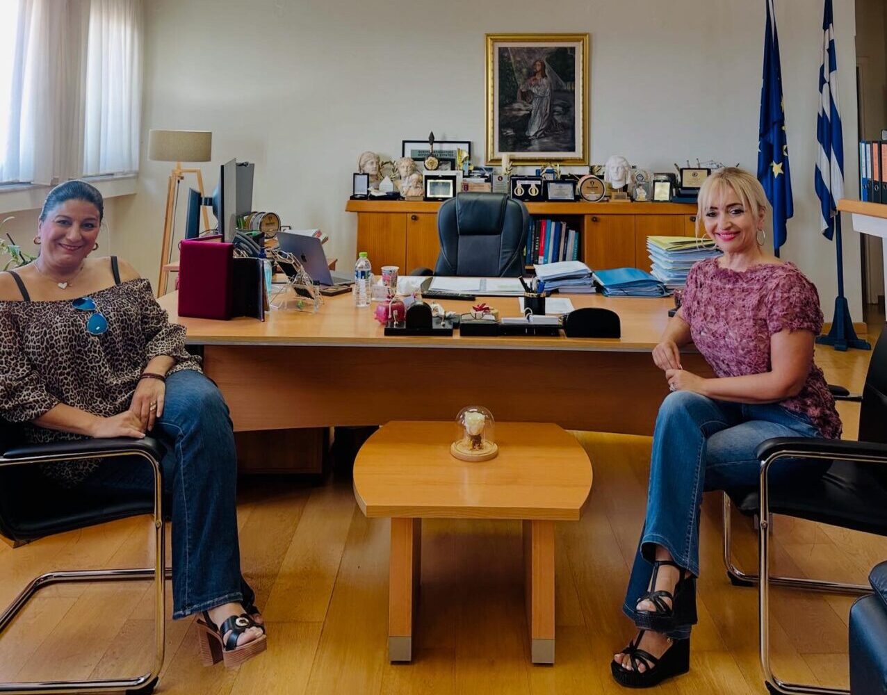 Συνάντηση της αντιπεριφερειάρχη με την πρόεδρο του Συλλόγου Διαβητικών Πιερίας