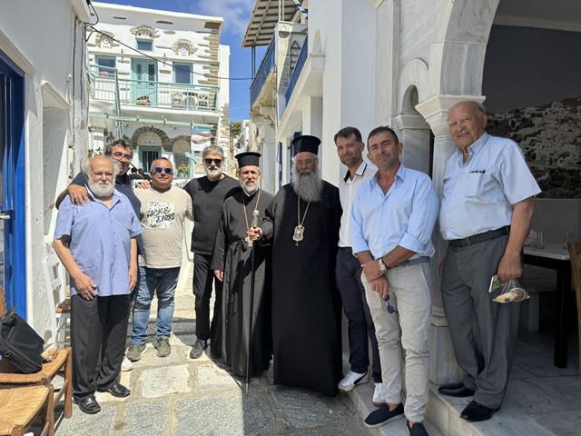 O Μητροπολίτης Κίτρους, Κατερίνης και Πλαταμώνος στην Ιερά Νήσο Τήνο